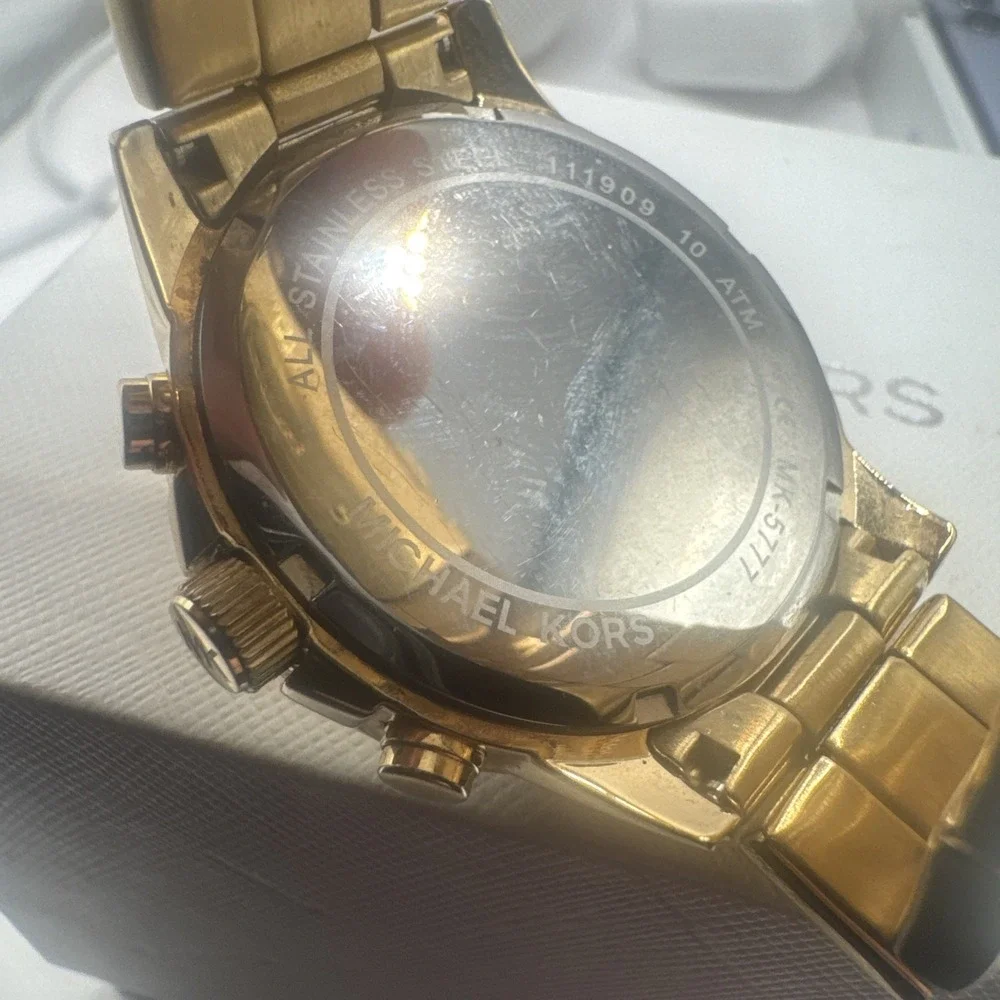 Michael Kors Runway MK5777 Men's Stainless Steel Analog Dial Quartz‎ Watch RQ50